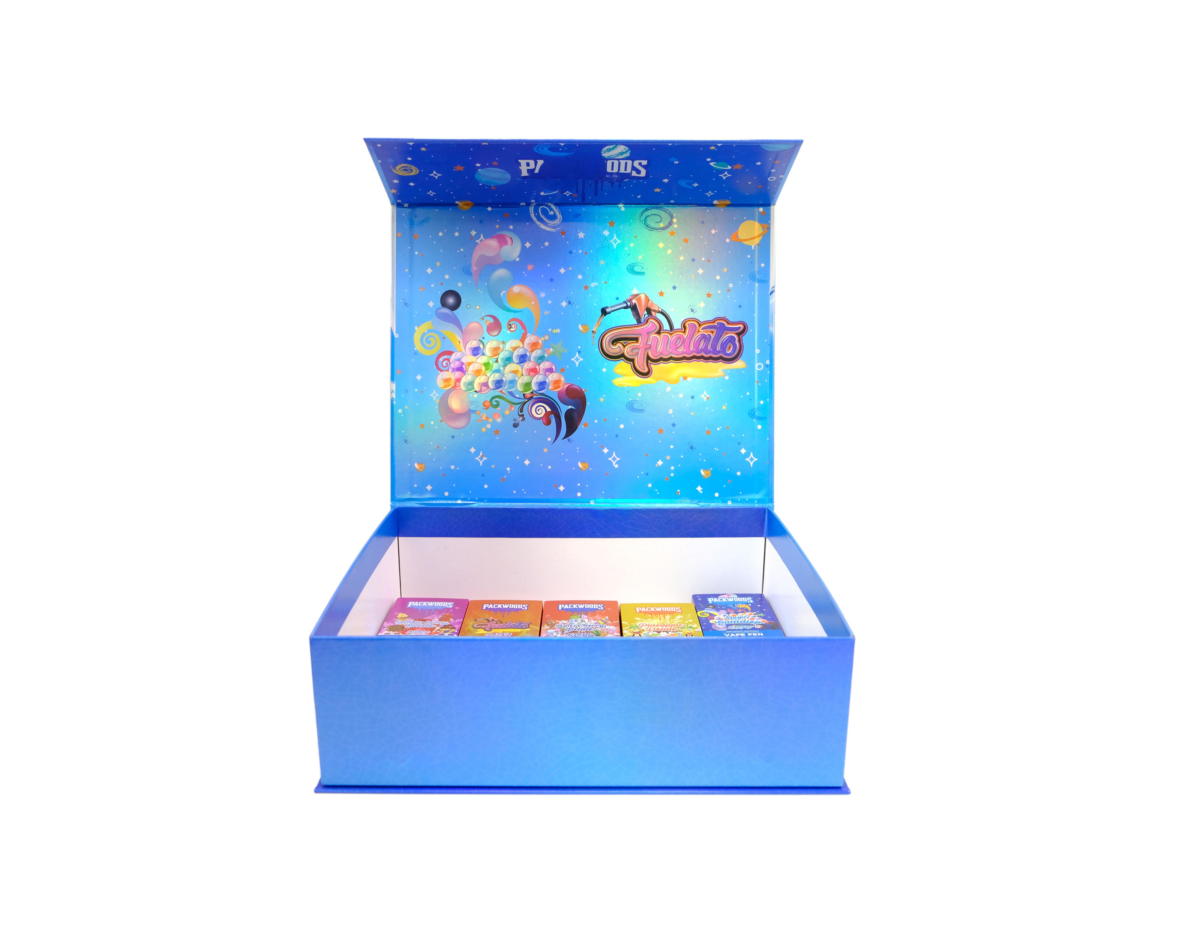 ODM Packwoods 2G blue new-style packaging box Manufacturers, Suppliers