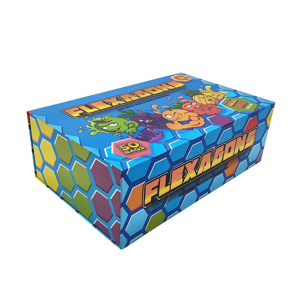 Custom Luxury Magnet Cardboard Paper Laser Printing Holographic Electronic Packaging Boxes Magnetic Closure Folding Storage Box