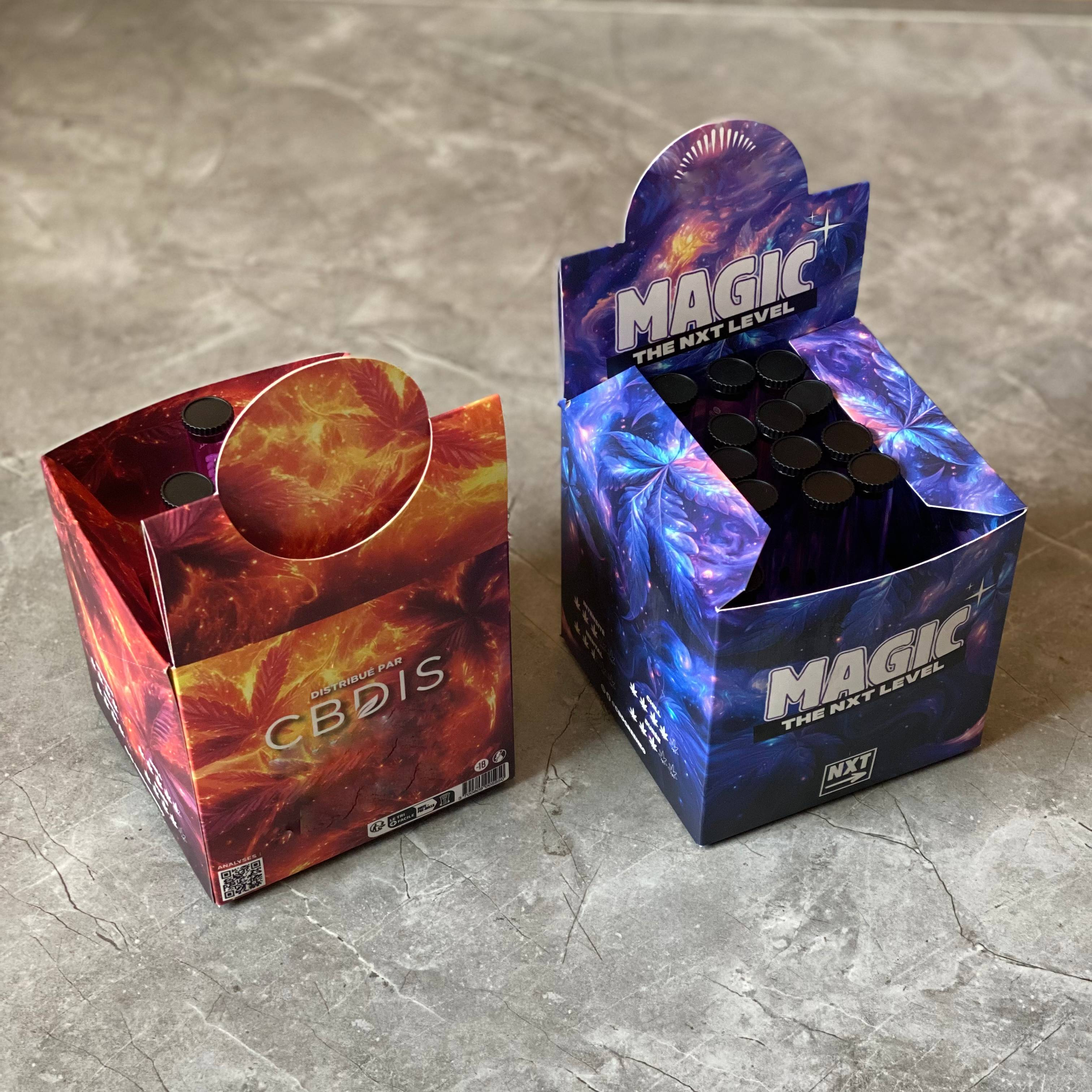 Wholesale Multi-size Custom Cheap Corrugated Boxes Shop Counter Eco-Friendly Display Packaging for 25pcs Pre Roll Tube Display and Storage Suppliers, Company