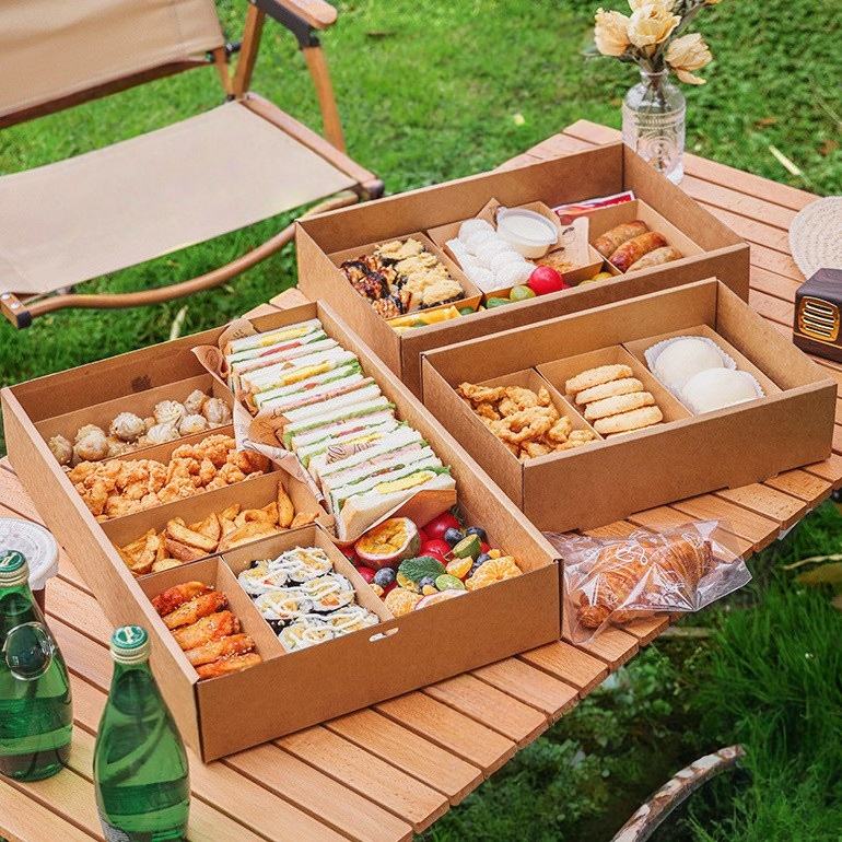 ODM Customized Corrugated Box Hold Sauce Cups and Place Food in Sections Supplier, Factory