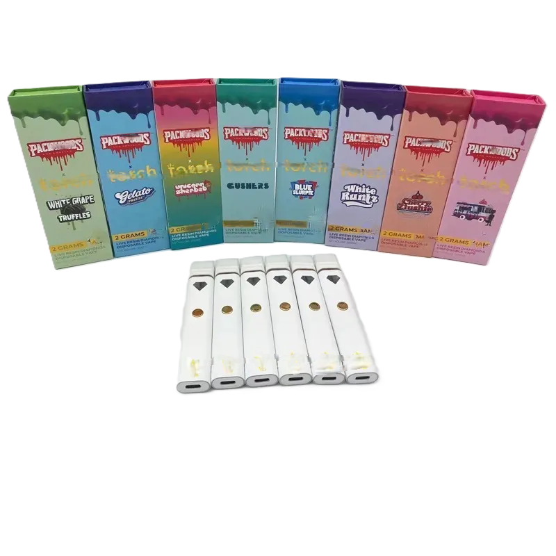 Custom Packaging Box for Packwoods Torch 1g, Magnetic Packaging Box with Sponge Lining