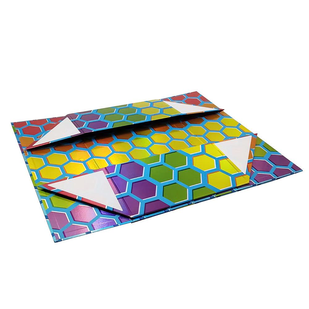 Custom Luxury Magnet Cardboard Paper Laser Printing Holographic Electronic Packaging Boxes Magnetic Closure Folding Storage Box