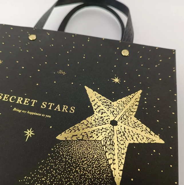Custom Luxury Paper Packaging Box & Gift Bag with Ribbon