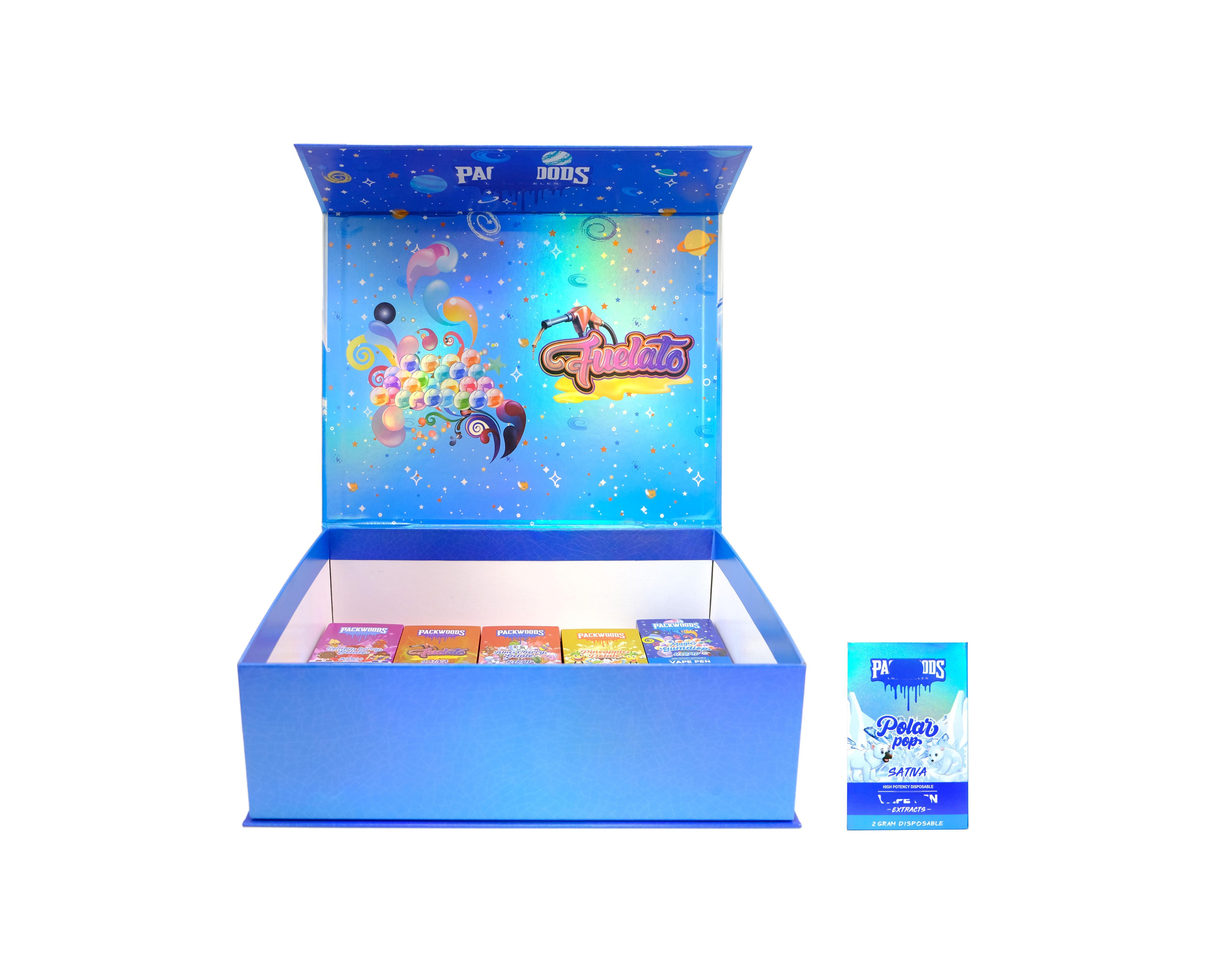 ODM Packwoods 2G blue new-style packaging box Manufacturers, Suppliers