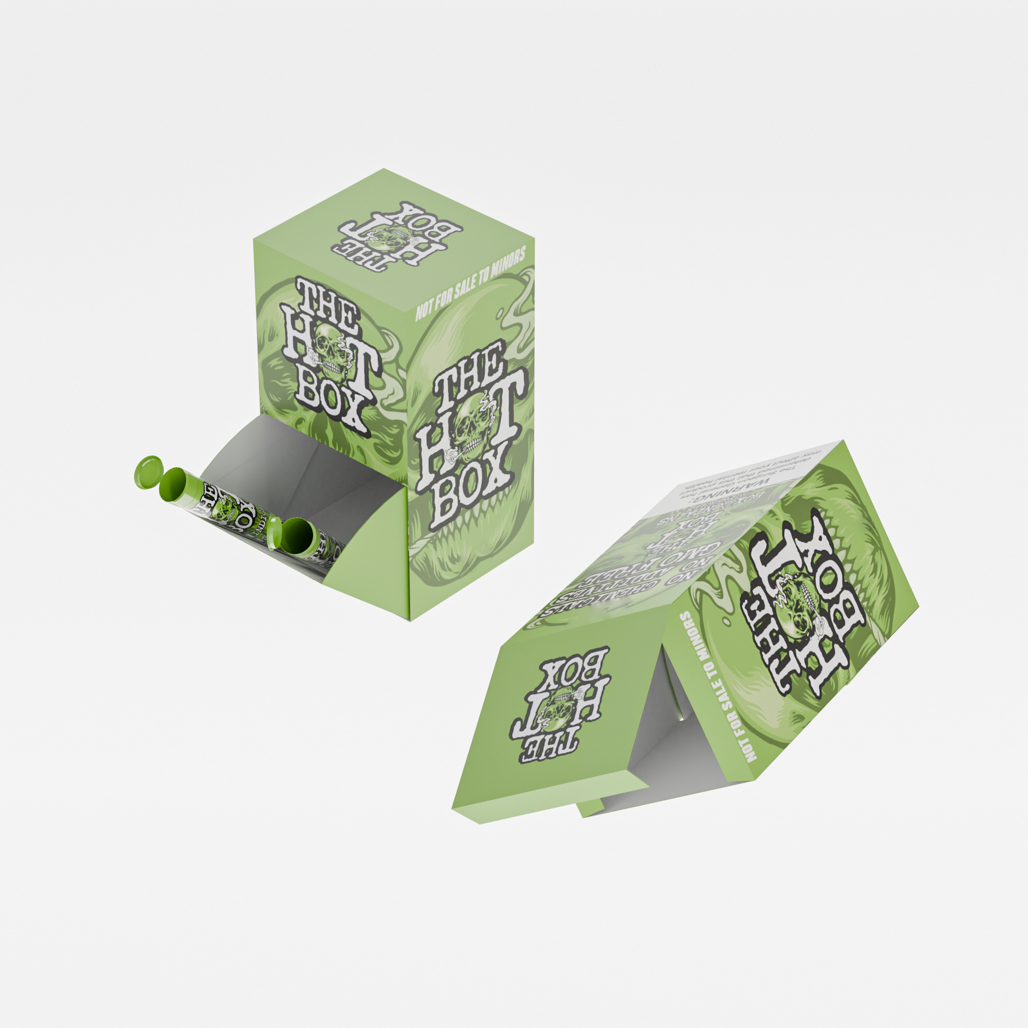 Custom Logo Printed Cardboard Packaging Box Retail Display Cases Sliding Cover Design Drop Box for Pre Roll Packaging