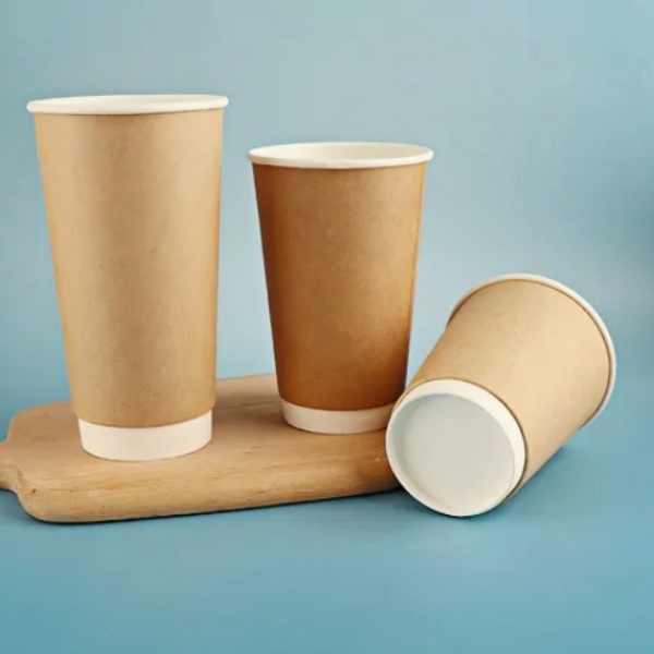 Custom Logo Paper-Based Microwave-Safe Custom-Printed Paper Drinking Cup for Hot Coffee