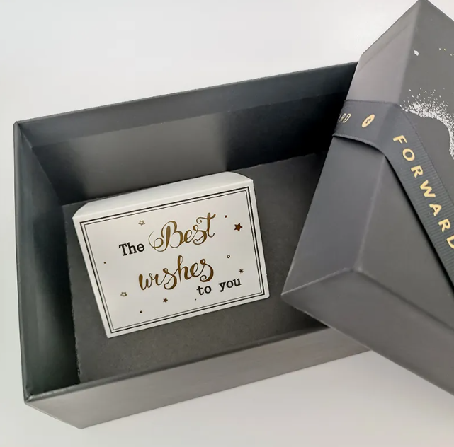 Custom Luxury Paper Packaging Box & Gift Bag with Ribbon