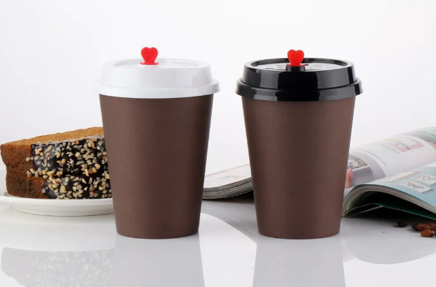 Custom Logo Paper-Based Microwave-Safe Custom-Printed Paper Drinking Cup for Hot Coffee