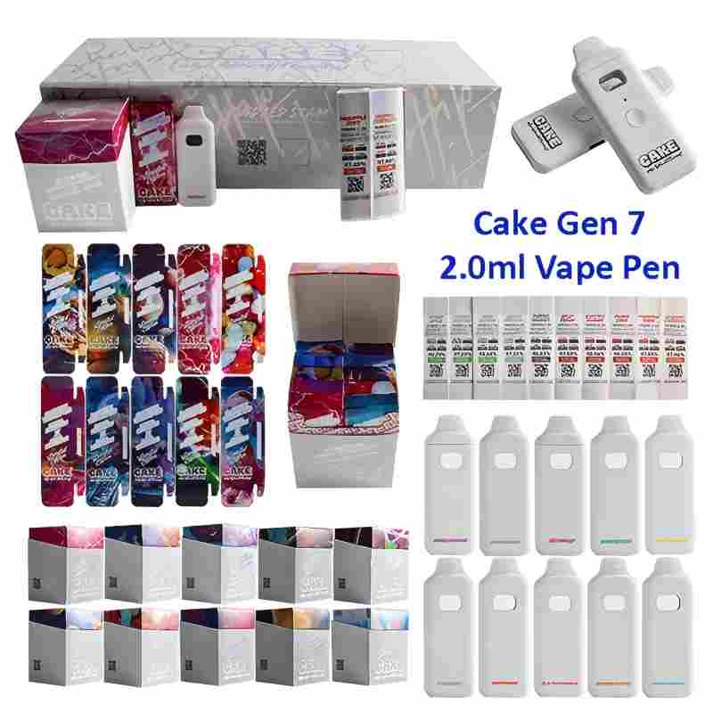 Custom Cake Gen7 Disposable 2g Empty Cartridge Magnetic Closure Packaging Box (Custom Logo Available) 10 Flavors Manufacturer, Suppliers