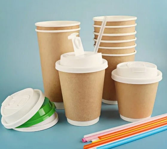 Custom Logo Paper-Based Microwave-Safe Custom-Printed Paper Drinking Cup for Hot Coffee
