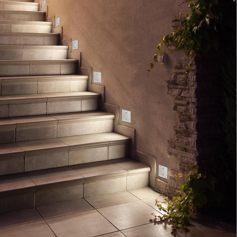 COB Led Stair Motion Light Modern Aluminum 3W Square 3000K 4000K Staircase Lighting for Stairs Step Stairway Hallway