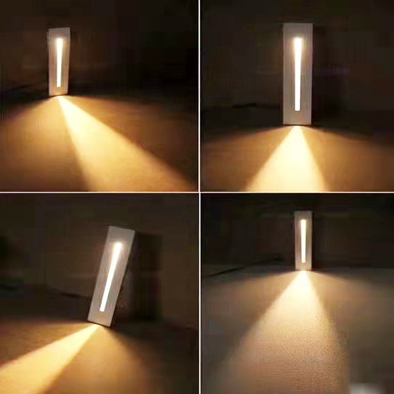 Motion Sensor Step Light LED Stair Led Floor Light Intelligent Outdoor IP66 Waterproof AC85-265V Induction Step Light Led