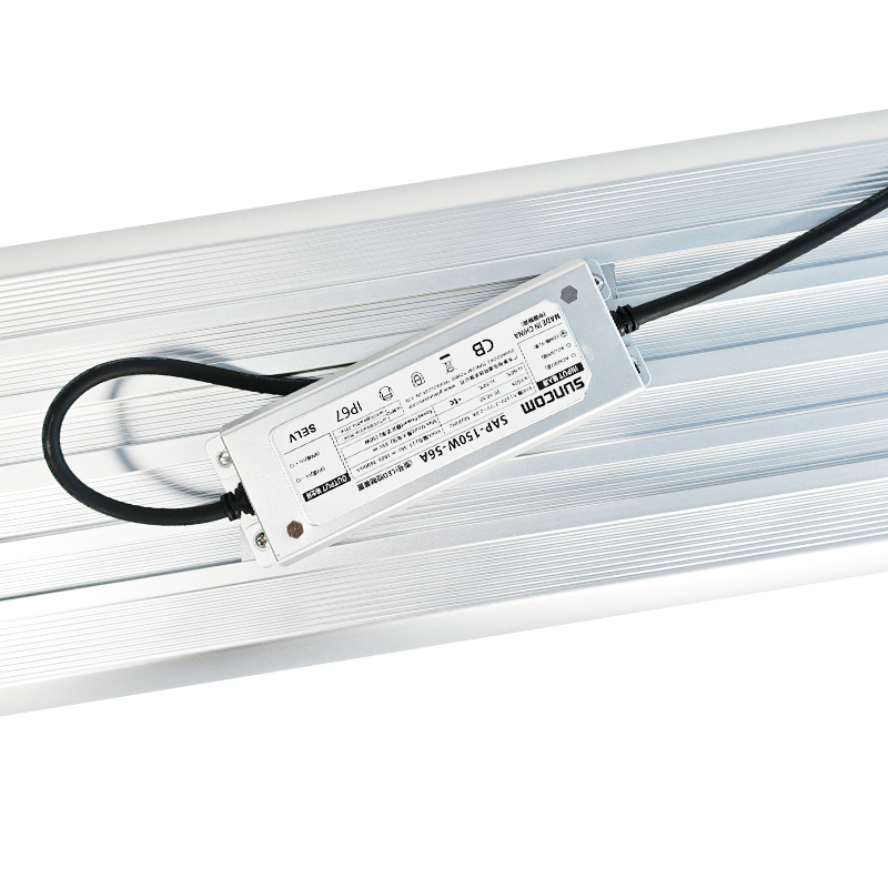 100W 120W 150W Dimmable Linear Led Canopy Light 1.2m Eu Warehouse Led Industrial Highbay Lights Skd For Tennis Badminton Court