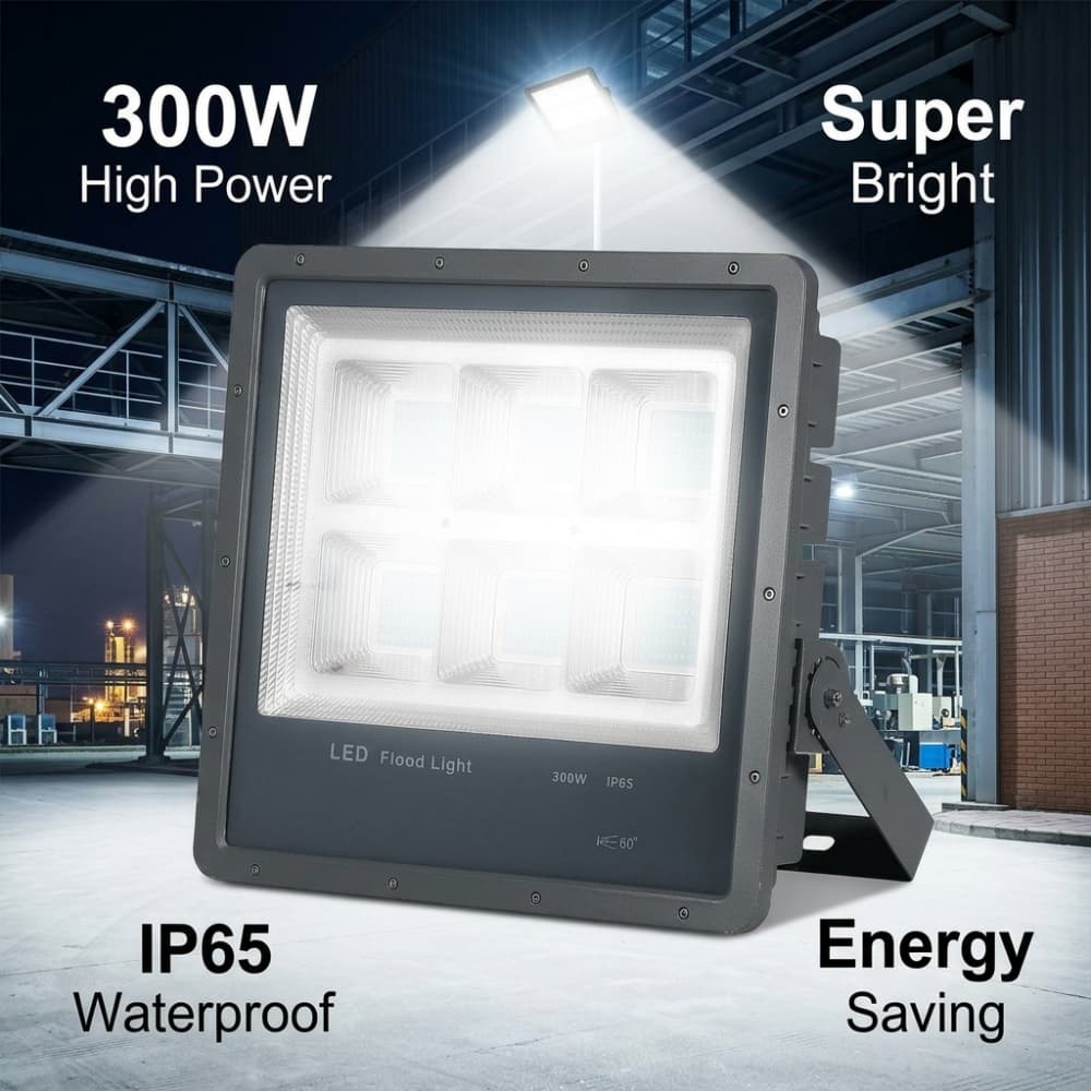 100W 200W 300W 400W IP65 Outdoor Aluminum AC High Bright Reflector Luminous High Power Stadium Flood Light for Football Baseball