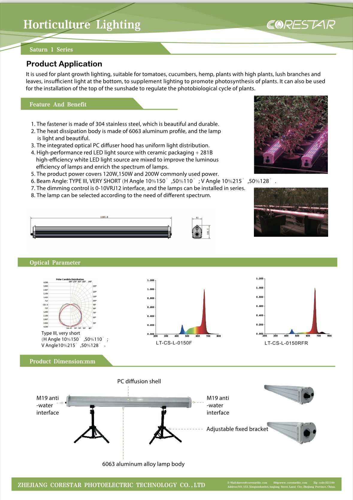 LED Grow Light Specification 1