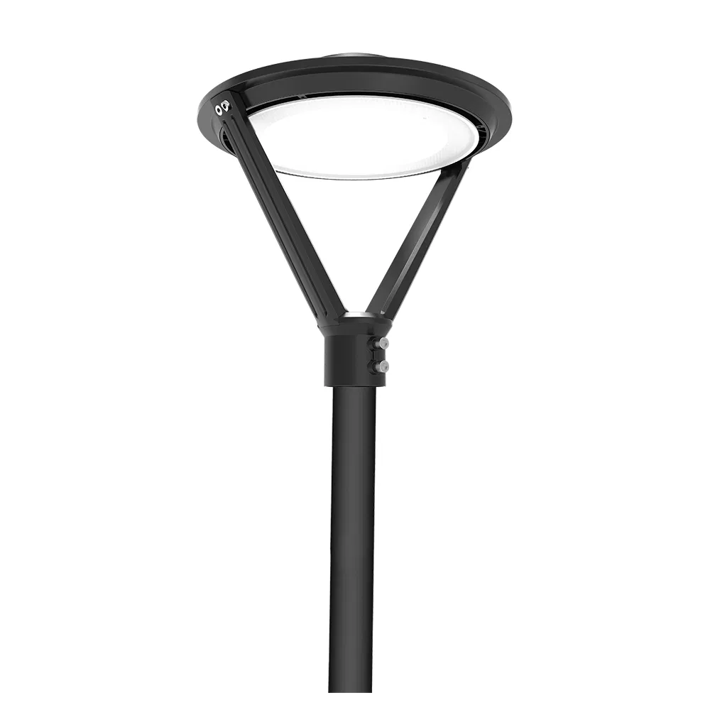 Photocell Function Circular Post Top Lighting Outdoor LED Garden Lights