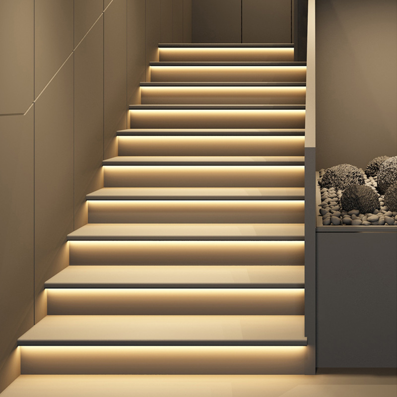 Modern Indoor Side Staircase Wall Lamp Living Room Bedroom Staircase Motion Sensor Led Step Light