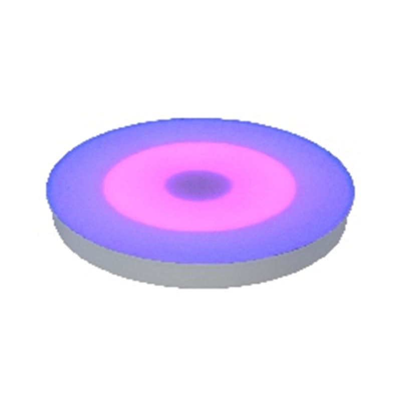 Outdoor Round Piano RGB LED Lights Step Sensitive Sound and Light Interactive Floor Light for Plaza