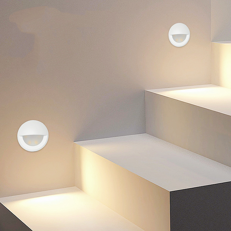 New Design Mini Small Outdoor Recessed Stair Lighting Foot Led Step Light Wall Recessed Stair Lighting