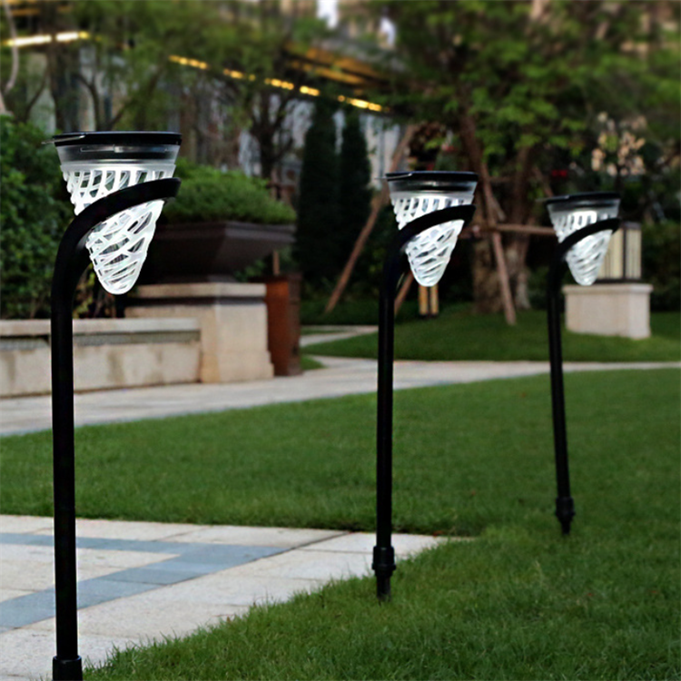 Modern Design Round 5W Landscape Bollard Light Outdoor Waterproof Led Solar Garden Lights for Garden Courtyard