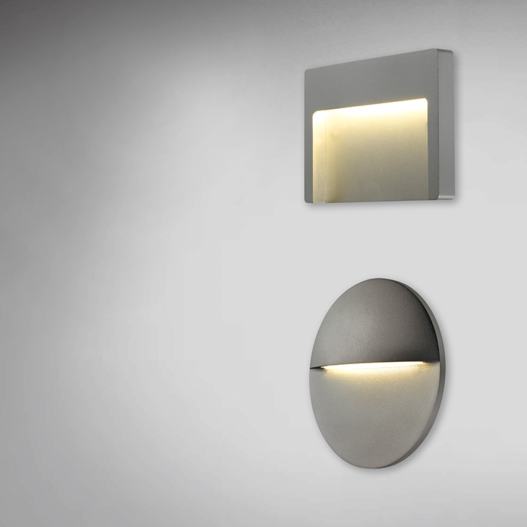 Indoor Outdoor Decoration Commercial Home Modern Corner Lamp Smd 3.5w Round Square Recessed Mini Led Step Stair Light