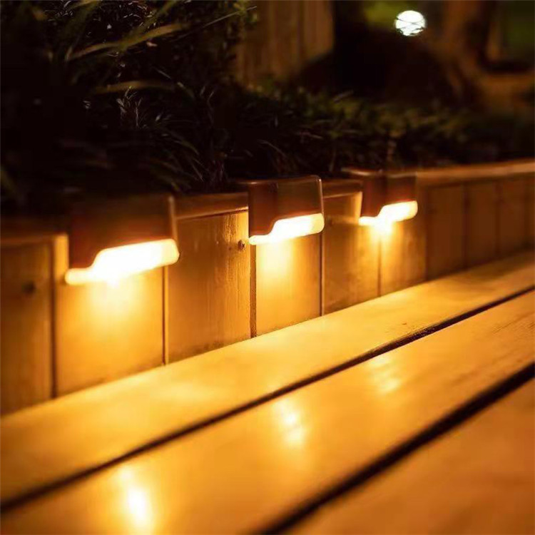 Passage Color Changing Led Outdoor Recessed Step Light Corner Lamp Ip65 Waterproof Solar Staircase Stair Light