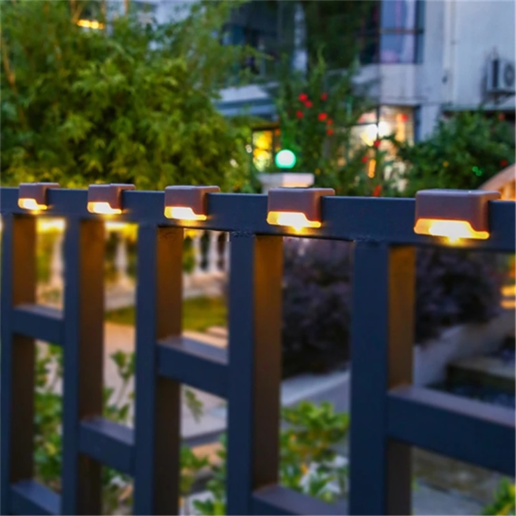 Passage Color Changing Led Outdoor Recessed Step Light Corner Lamp Ip65 Waterproof Solar Staircase Stair Light