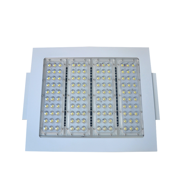 Super Bright 3 Years Warranty Aluminum Explosionproof Canopy Light 50W 100W 120W 150W 200W 220V LED Gas Station Ceiling Light