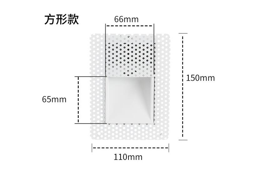 Recessed Bezel-less Stair Light Trimless Indoor Use IP20 With Motion Sensor for Wall Mounted Foot Lamp 3W LED Step Foot Light