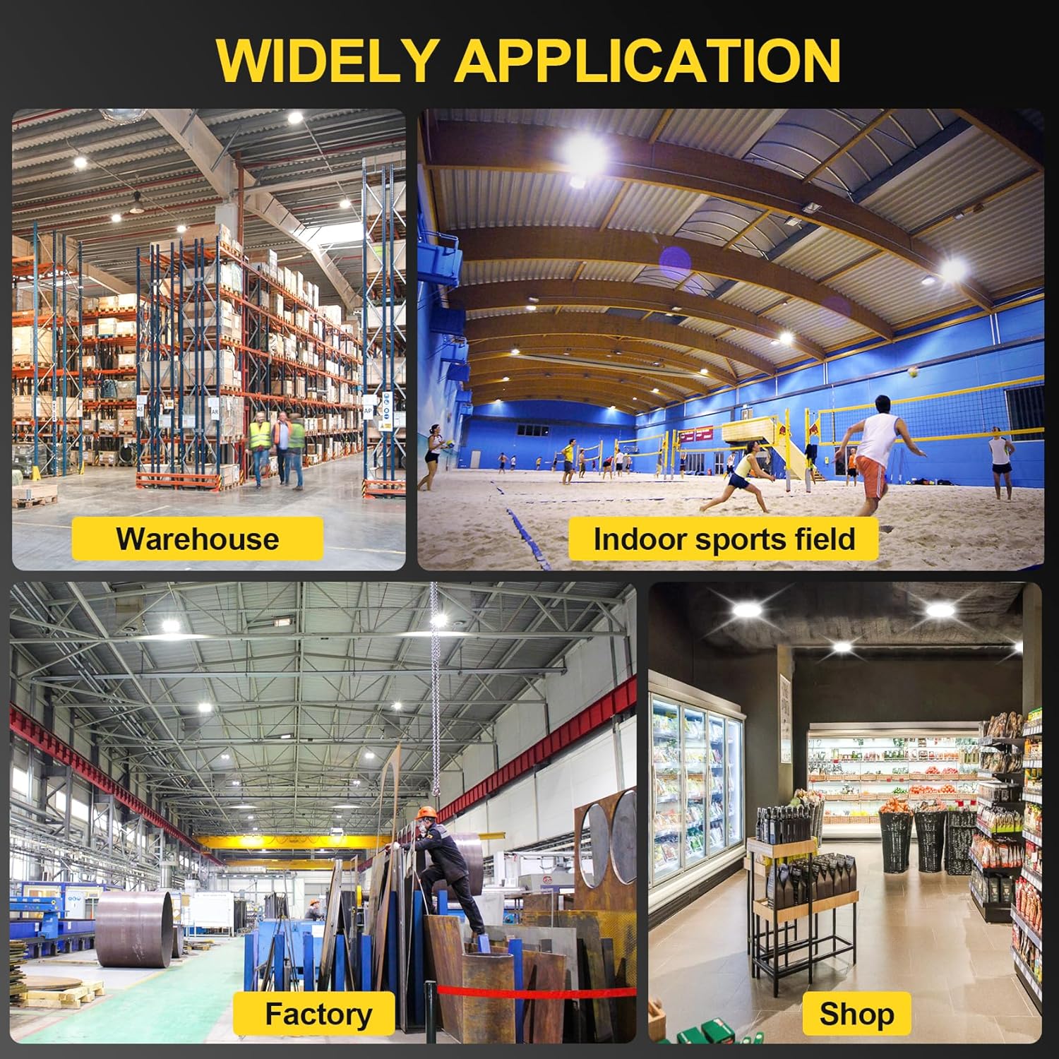 UFO LED High Bay Light 100W 150W 200W Warehouse Workshop Lighting IP65 ETL UL DLC Certified