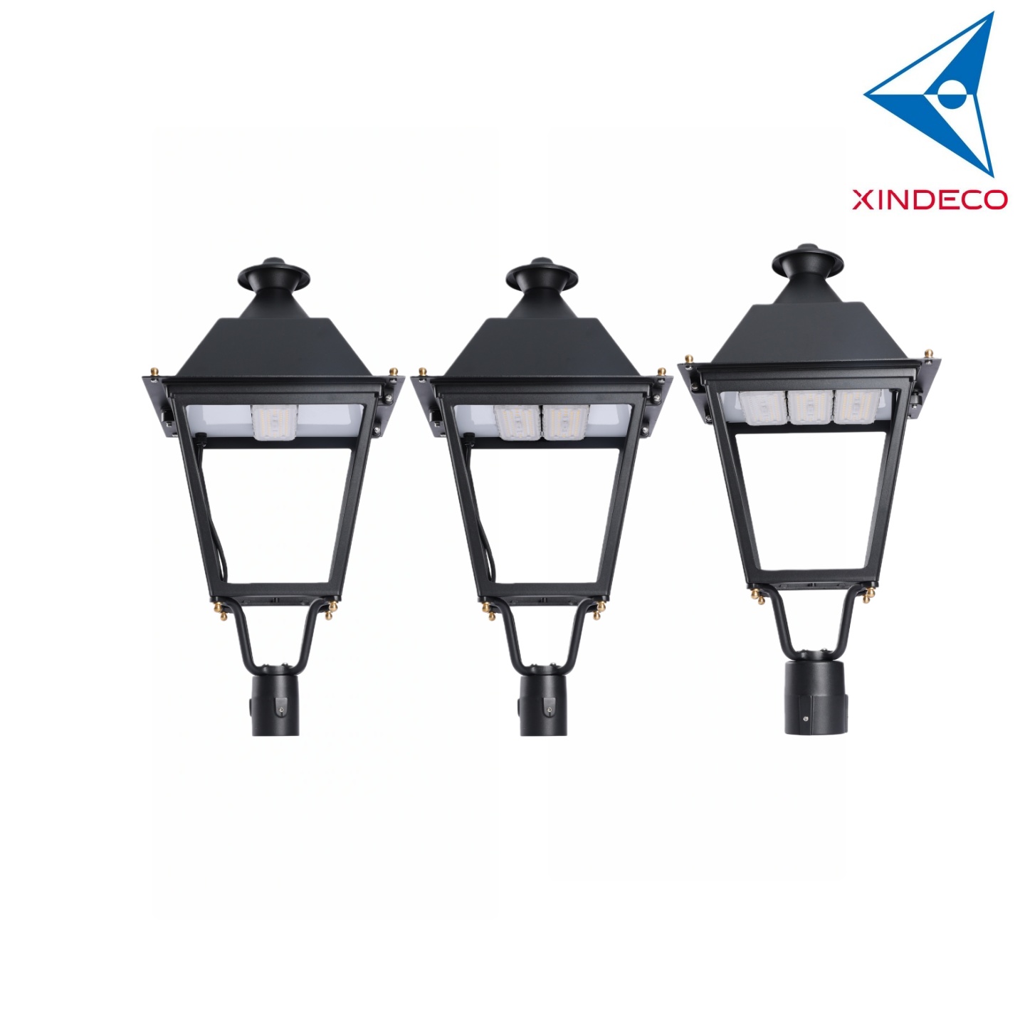 XINDECO LED Garden Bollard Light IP66 60W-240W Aluminum Alloy 120-160LM/W 10-Year Warranty Multi-Color Temperature Lights