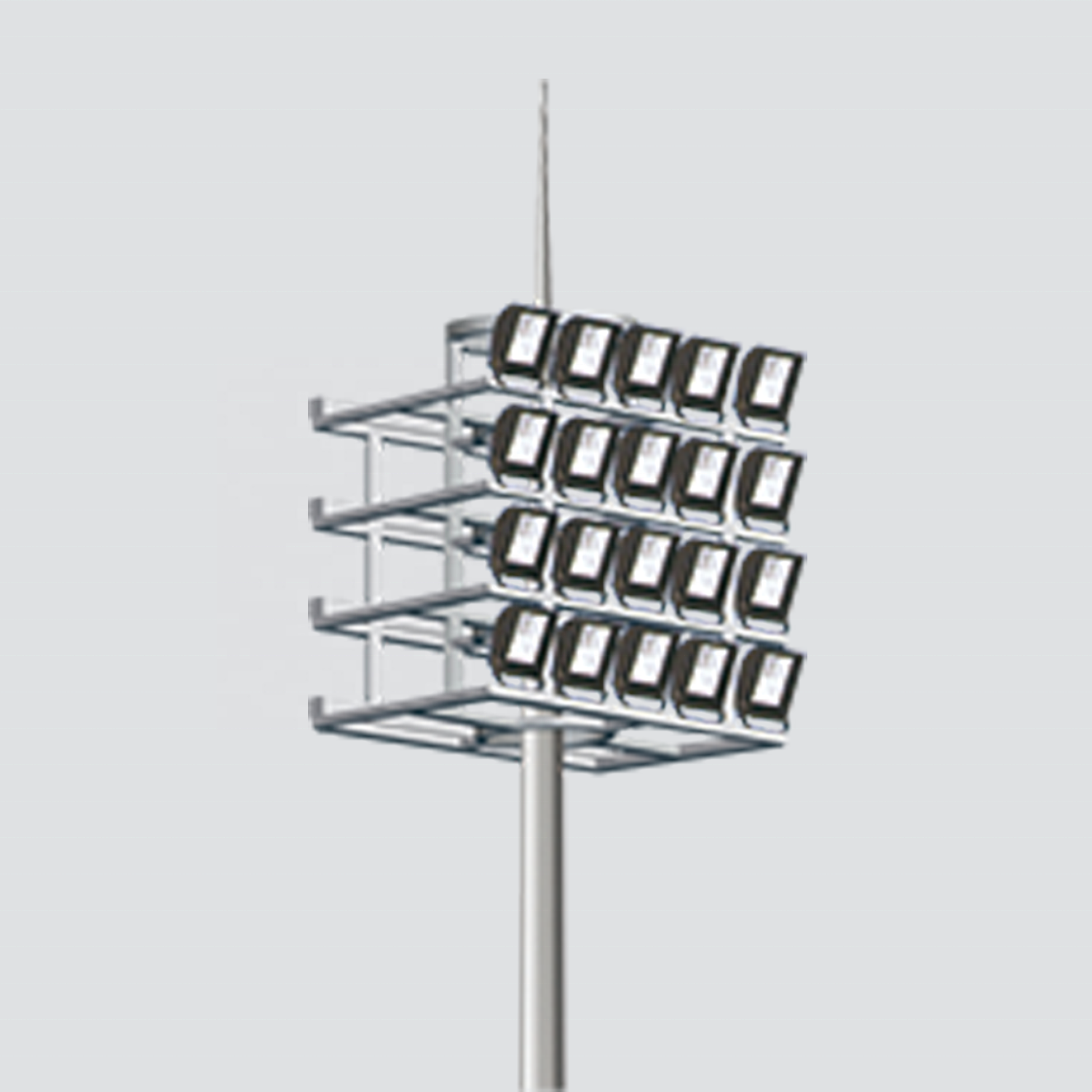 High Efficiency LED IP65 Waterproof Aluminum Hot Dip Galvanized E27 High Mast Light for Stadium Lighting