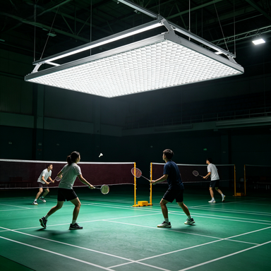 100W 120W 150W Dimmable Linear Led Canopy Light 1.2m Eu Warehouse Led Industrial Highbay Lights Skd For Tennis Badminton Court