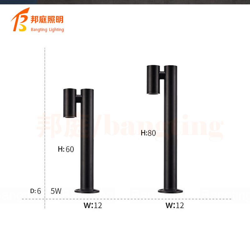 31W LED Various Heights Available Die-Cast Aluminium Landscape Modern Bollard LED Garden Outdoor LED Post Light