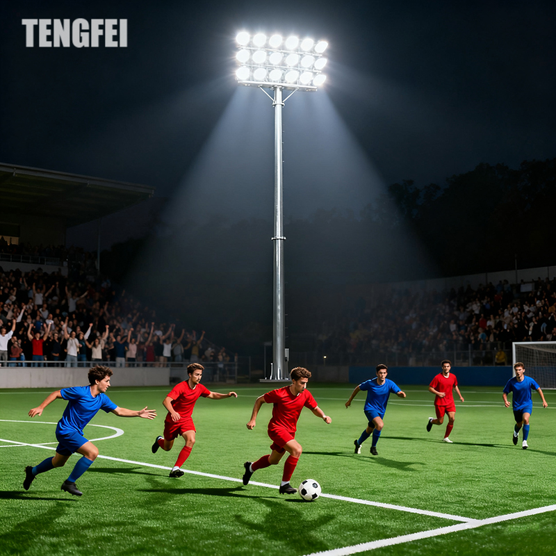 Tengfei Factory Priced 500w Led High Mast Light ultra Bright LED High Pole Lights for Large Football Stadium
