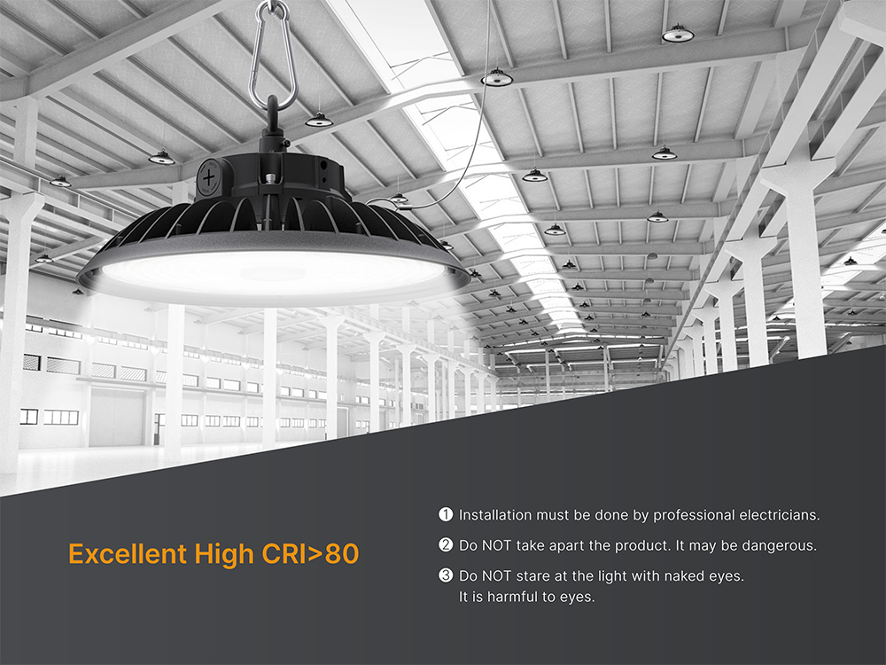 UFO High Bay LED Light Aluminum Alloy Construction IP65 Rated 5-Year Warranty