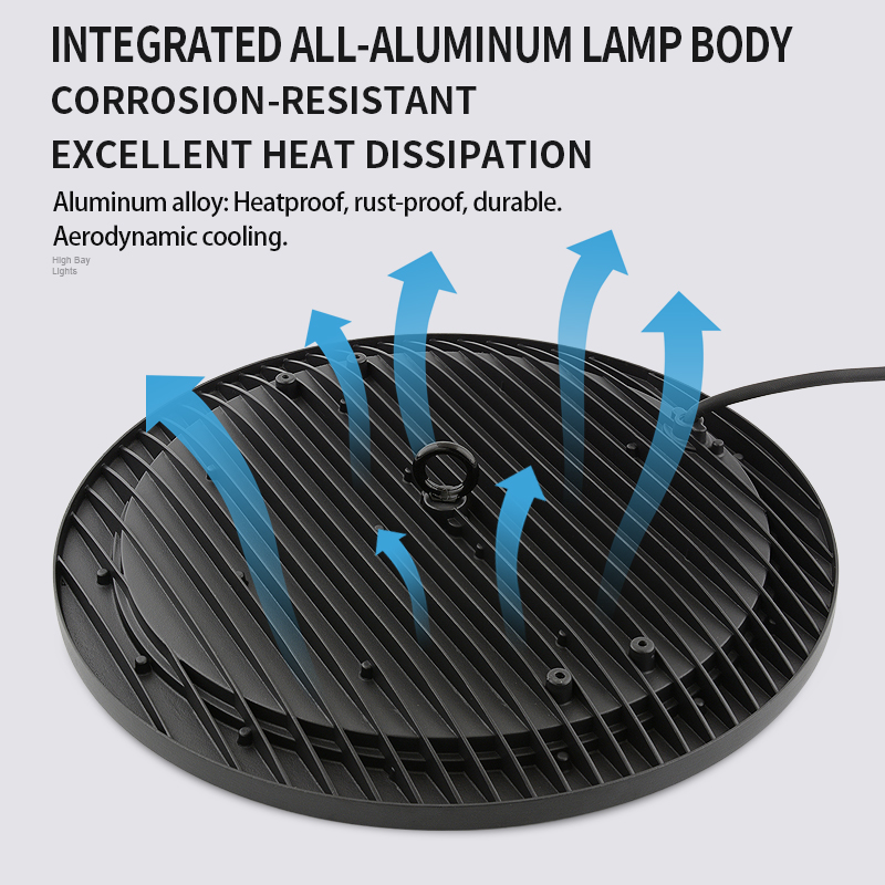 IP54 100W-300W Waterproof 3500K Warm White 90 Beam Angle High Brightness High Power UFO Led High Bay Light for Office Workshop