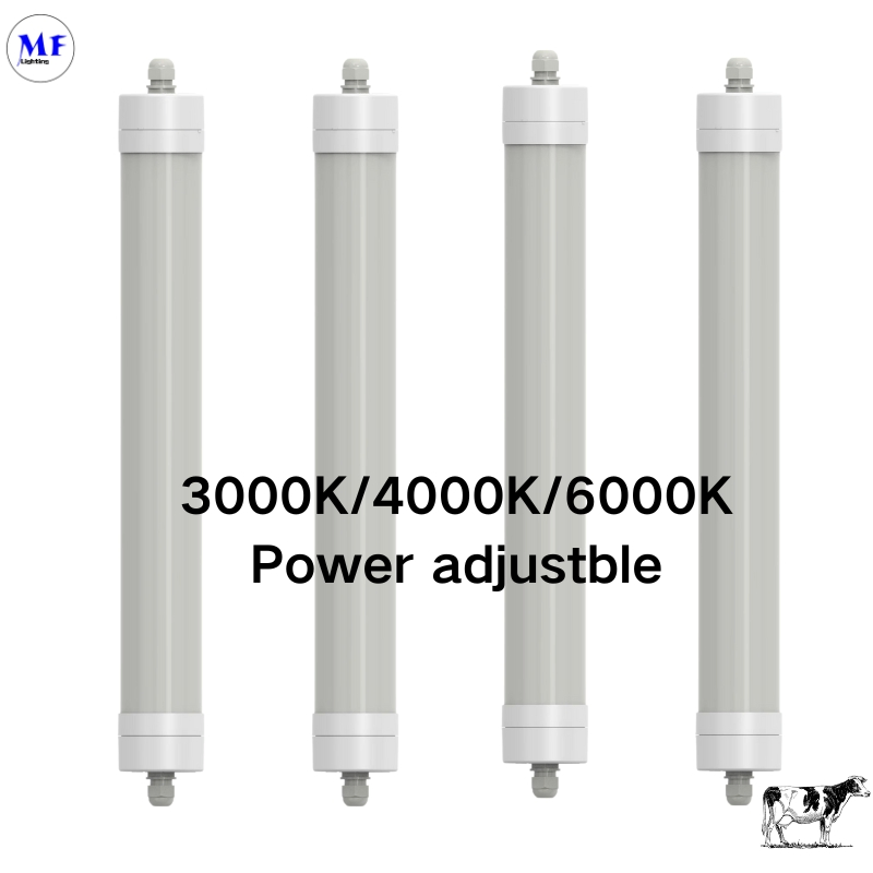 180lm/W IP69K CCT Power Adjustable Dali/0-10V 20W 40W 60W Ammonia Proof LED Farmyard Poultry House Tri-Proof Light for Agricultural and Industrial Facilities
