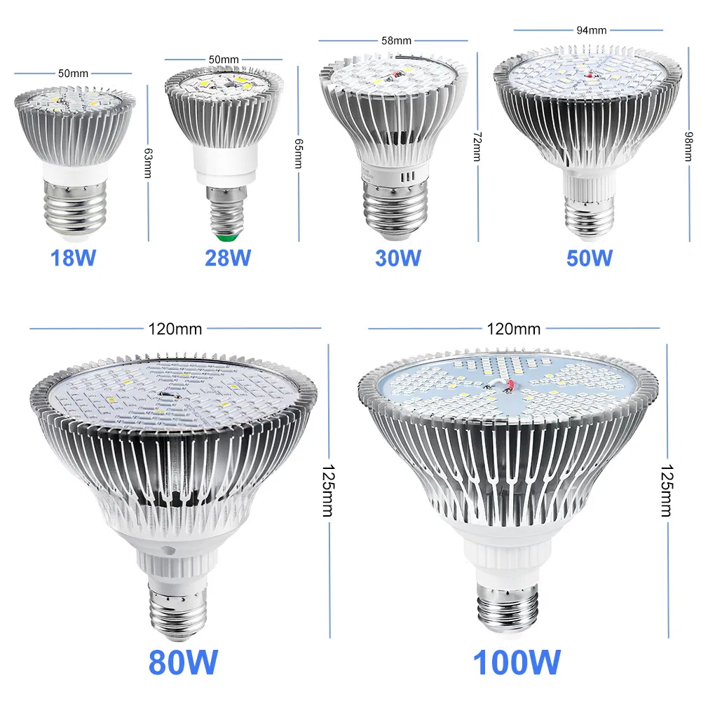 100W LED Plant Grow Light Bulb Full Spectrum for Indoor Plants Hydroponics