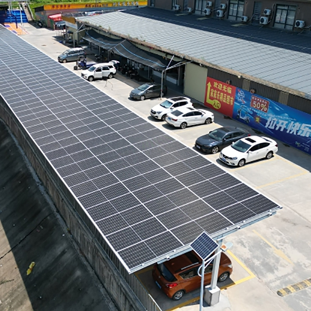 Solar Bus Shelter Mounting Structure C Channel For Public Transit PV Canopy System