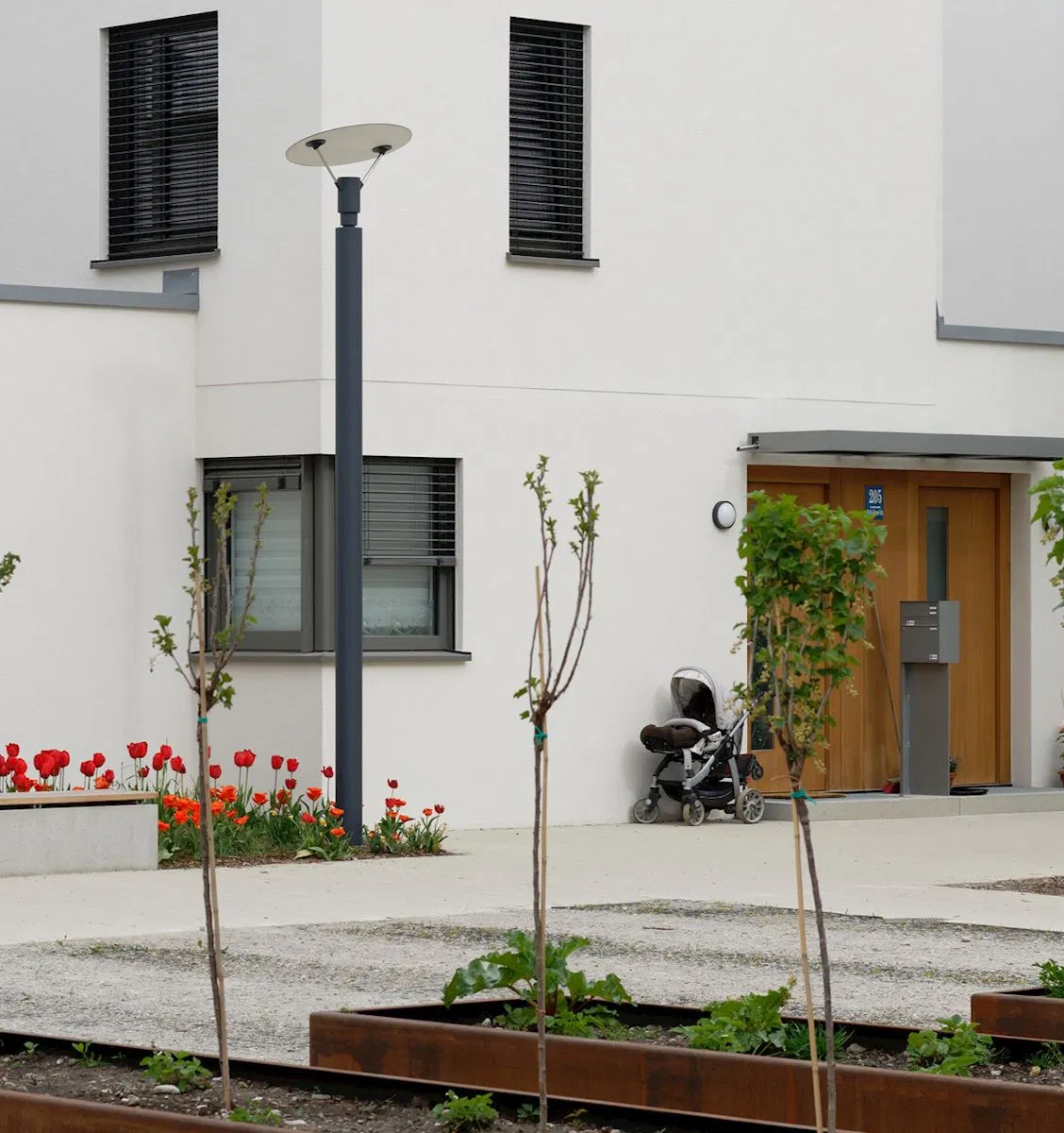 Hot Sale LED-Light OEM LED Garden Light Die-Casting Aluminum CE RoHS LED Outdoor Lighting Post Top Rotating Lamp Head