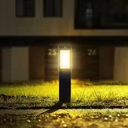 Modern LED Bollard Outdoor Waterproof 50cm 60cm High Landscape Park Lawn Bollard Garden Light