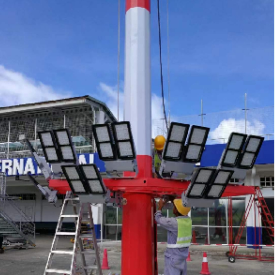 Low Price High Power 500W 1000W 1500W 2000W SMD LED Flood High Mast Light for Stadium Sports Football Tennis Court Park Square Tunnel Wharf Lighting Supplier