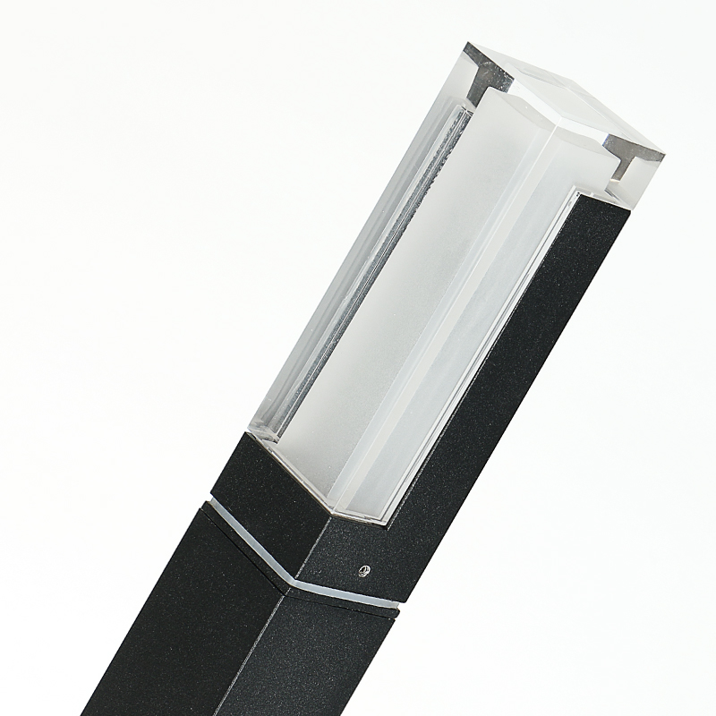 Europe Standard CE Rohs Outdoor Waterproof Acrylic Aluminum Lawn Led Bollard Light Garden Lamp Villa Pathway