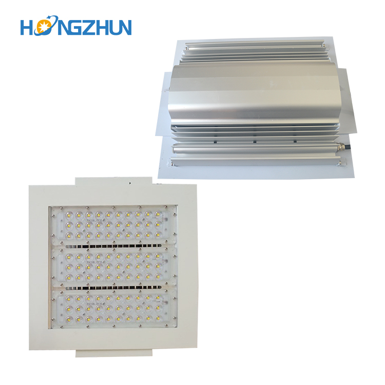 Super Bright 3 Years Warranty Aluminum Explosionproof Canopy Light 50W 100W 120W 150W 200W 220V LED Gas Station Ceiling Light