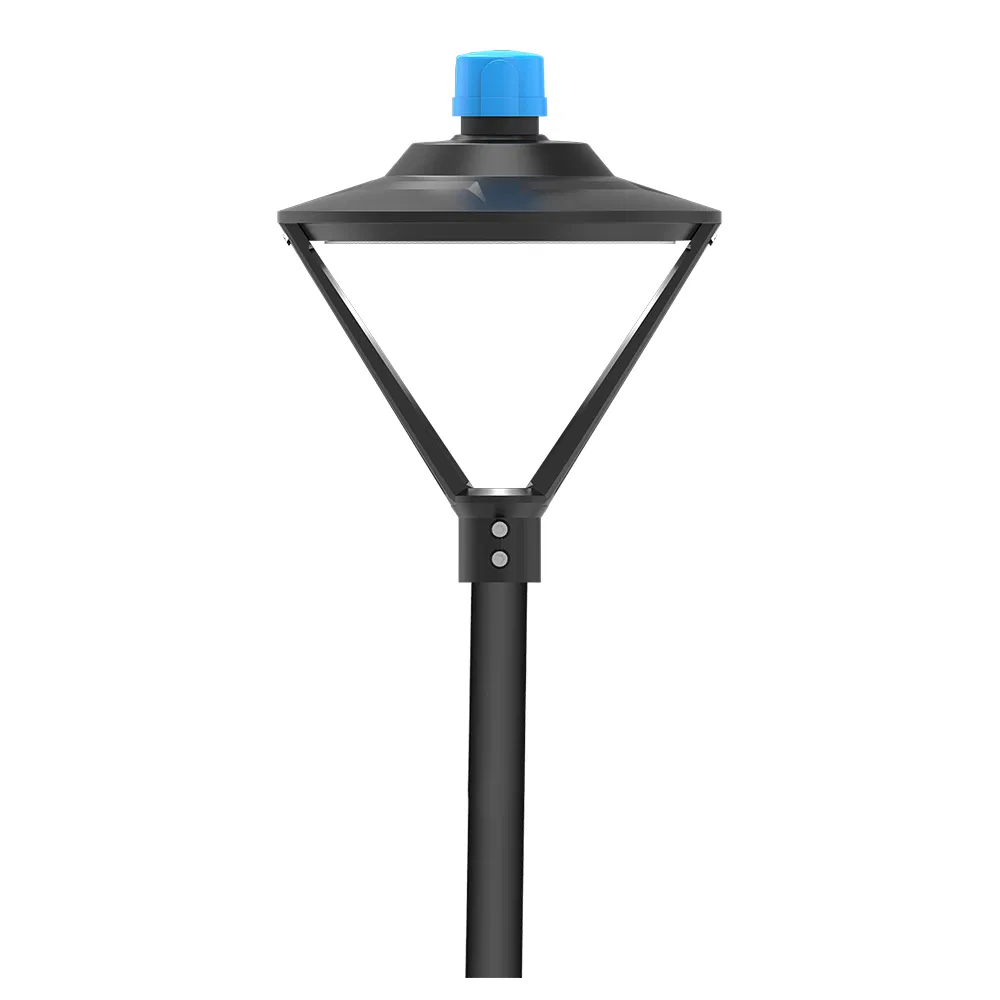 Photocell Function Circular Post Top Lighting Outdoor LED Garden Lights