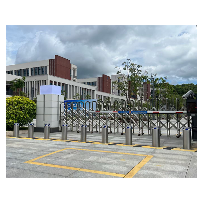 ACS AUTO on Sale LED Outdoor Bollard Light with Retractable Hydraulic Car Parking Barrier Automatic Traffic Barriers