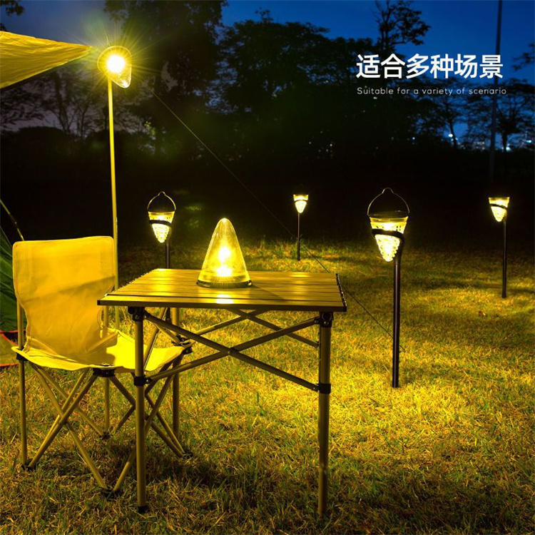 Modern Design Round 5W Landscape Bollard Light Outdoor Waterproof Led Solar Garden Lights for Garden Courtyard