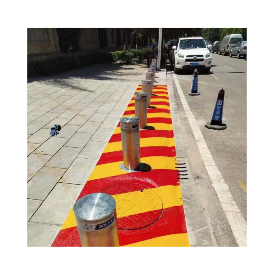 ACS AUTO on Sale LED Outdoor Bollard Light with Retractable Hydraulic Car Parking Barrier Automatic Traffic Barriers