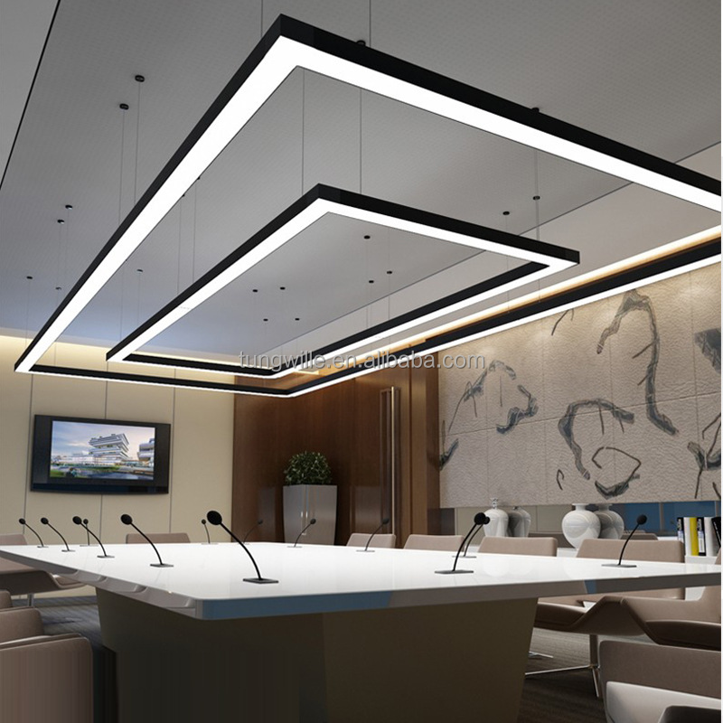 50*75MM Office Ceiling Light LED Aluminum Profile LED Linear Strip Channel Surface Lights For Decorations